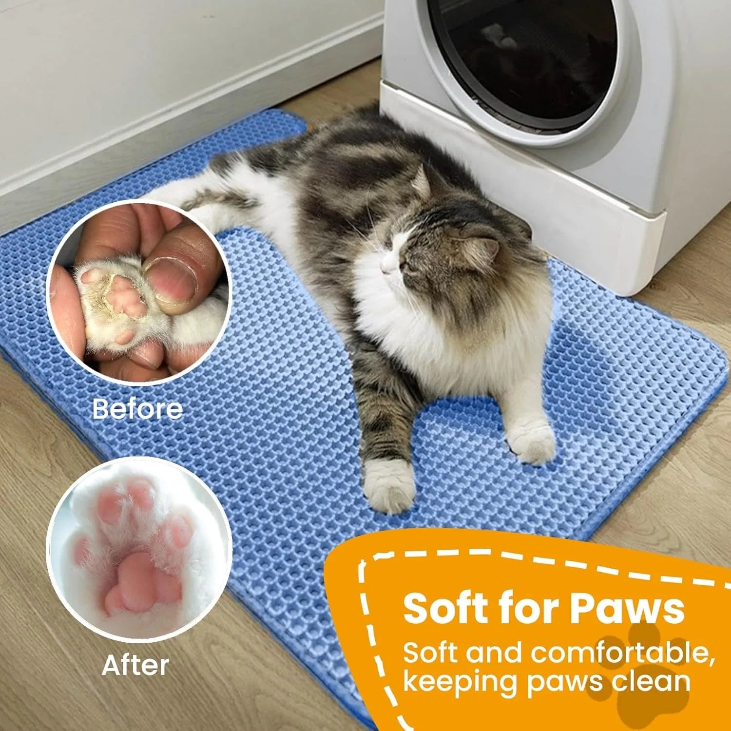 Lunara Litter Mat Double Layer  Non Slip