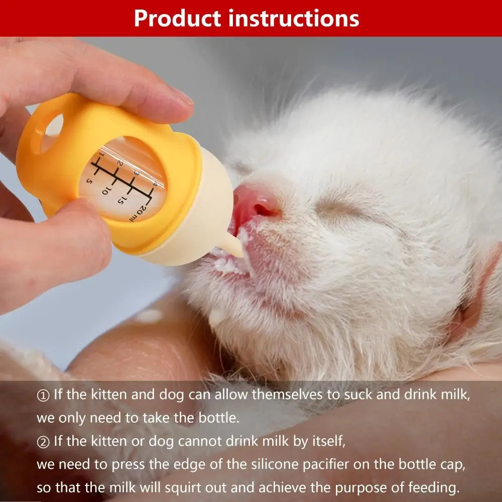 Lunara Feed 20 ML Silicon Kitten Feeding Bottle
