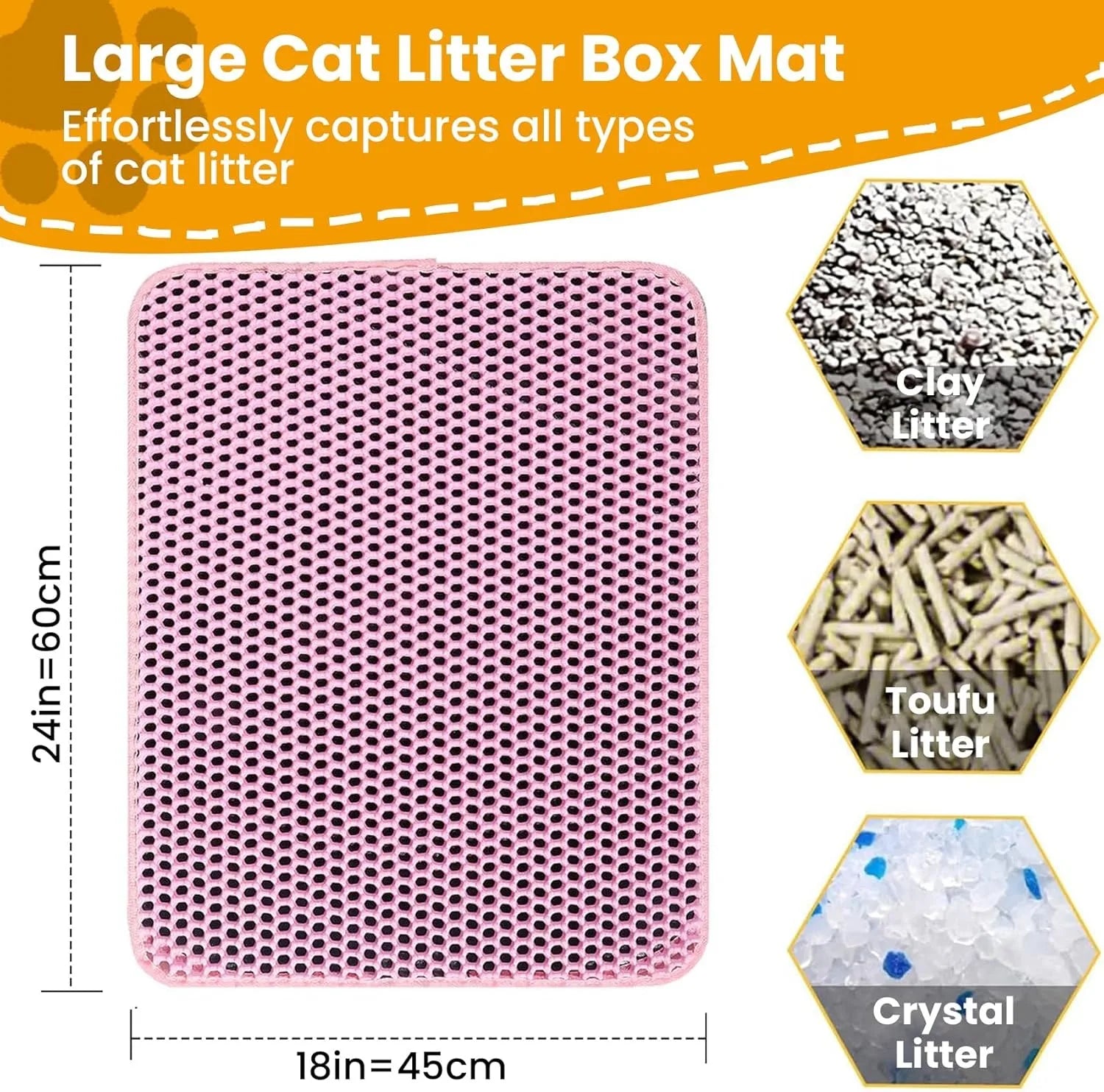 Lunara Litter Mat Double Layer  Non Slip