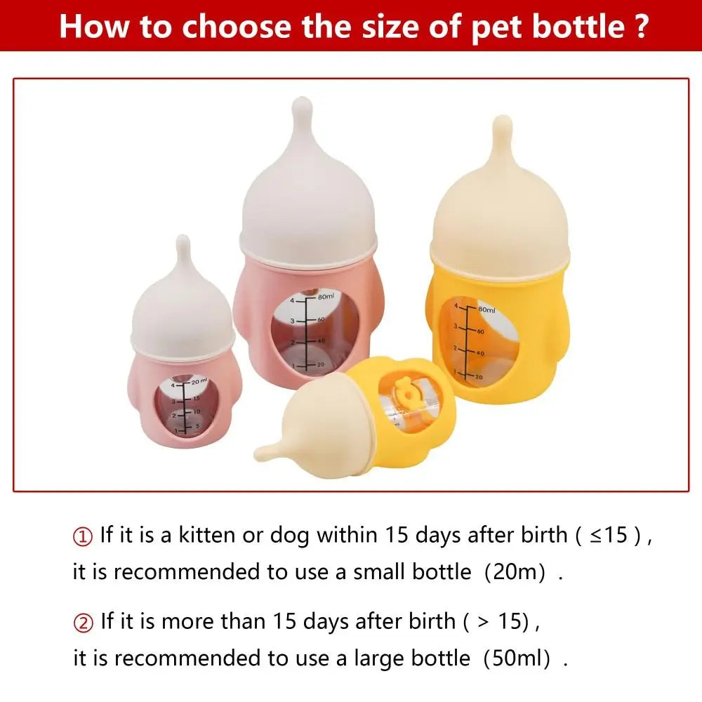 Lunara Feed 20 ML Silicon Kitten Feeding Bottle