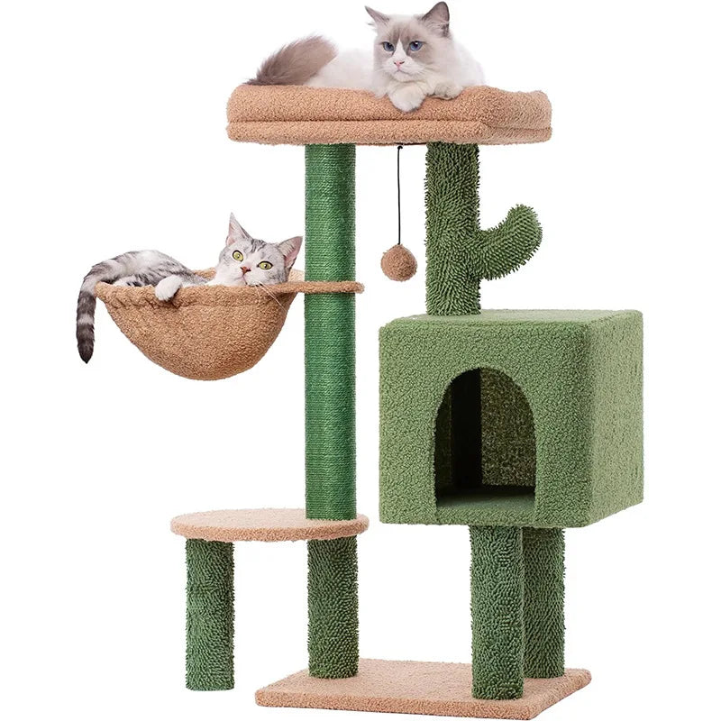Lunara Cactus Cat Tree — Green