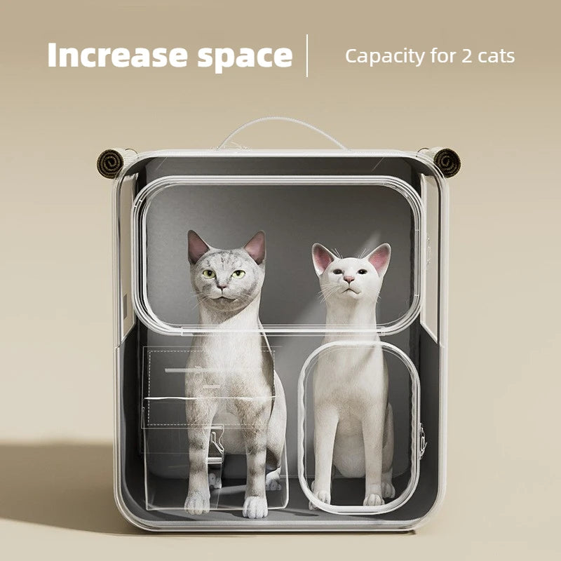 Lunara Roam Cat Carrier with Wheels Ideal for Travel Walking and Camping