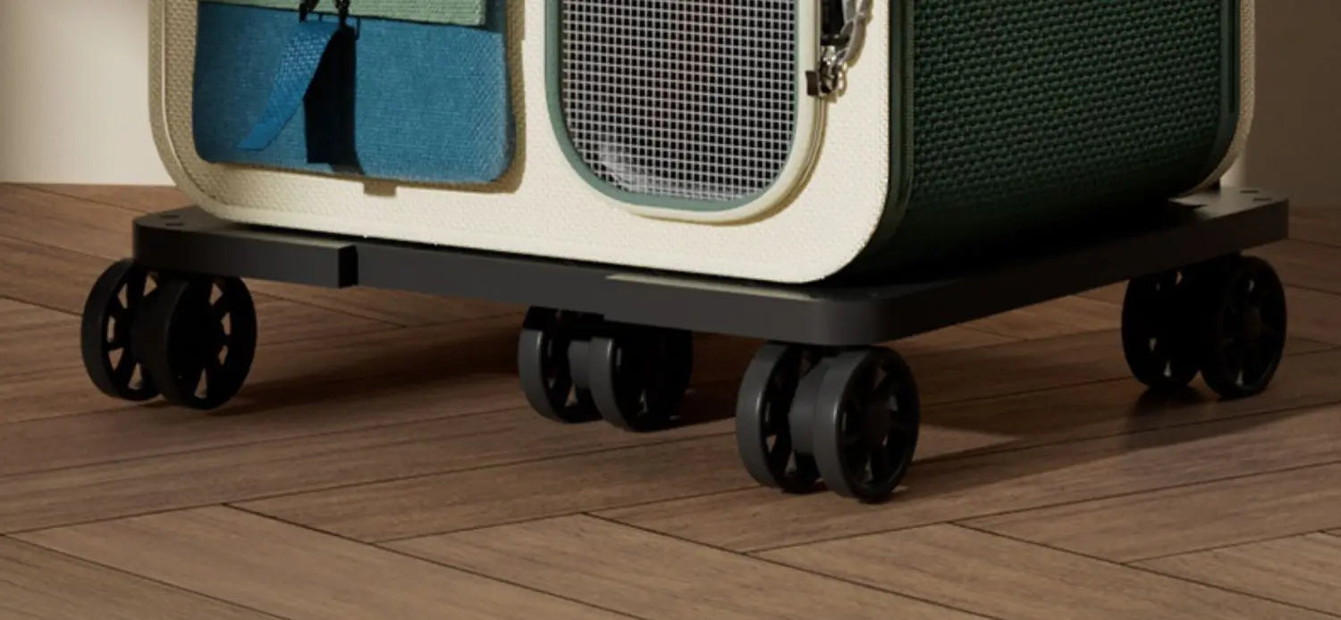 Lunara Roam Cat Carrier with Wheels Ideal for Travel Walking and Camping
