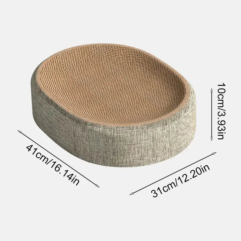Lunara Scratch Luxury Oval Sisal Cat Scratching Nest